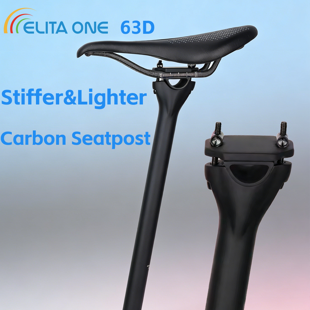 Carbon Fiber Saddle - MTB Carbon Fiber Seat Post 27.2/30.9/31.6mm