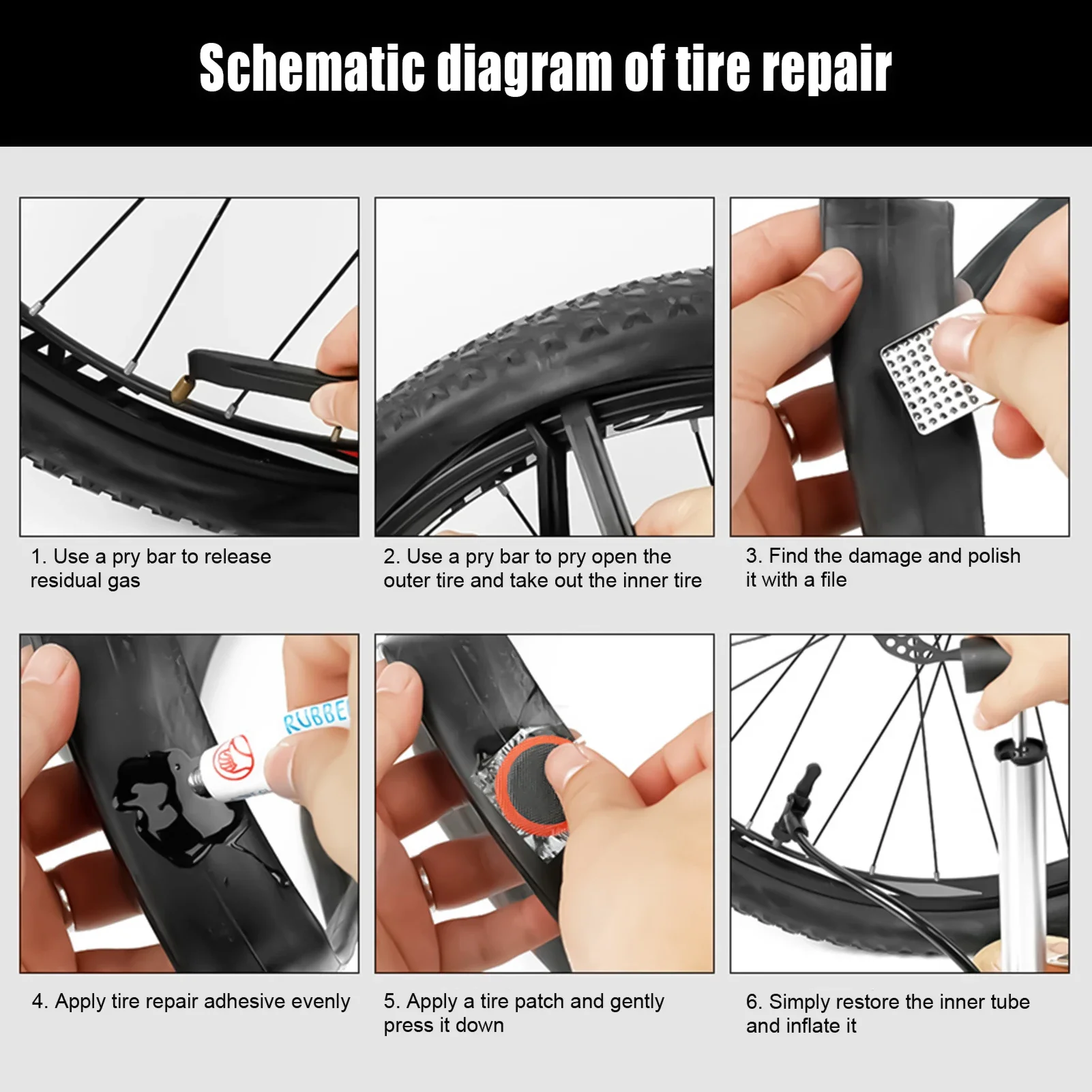 2026-Bike Tire Repair Kit Conv - Bike Tube Repair Kit บทวิจารณ์และราคา