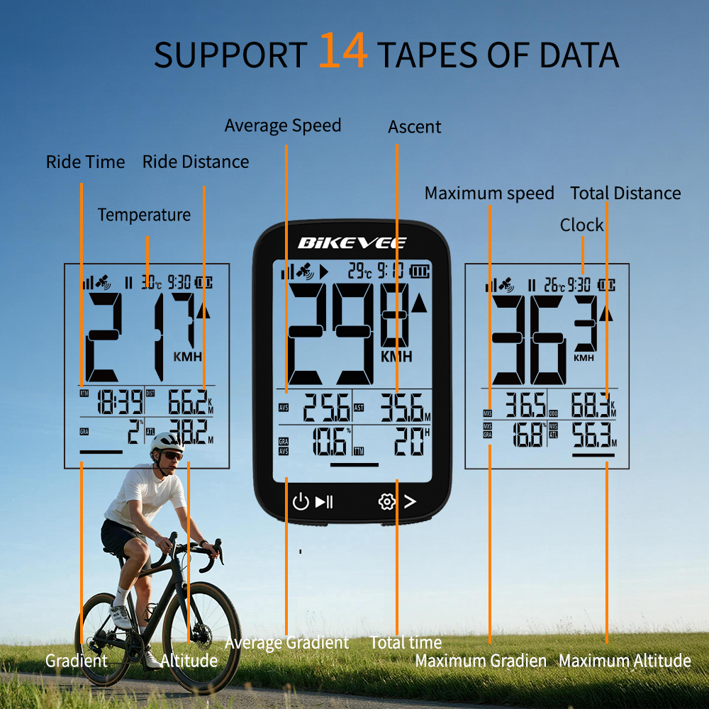 Bike Computer Waterproof Wirel - Cycling Gear Rack บทวิจารณ์และราคา