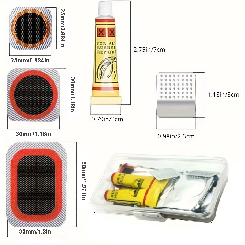 39pcs Bike Tire Repair Kit - B - Bike Tube Repair Kit บทวิจารณ์และราคา
