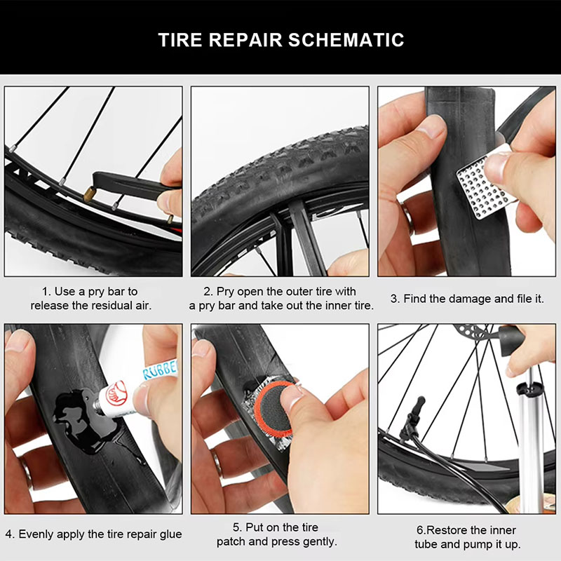 39pcs Bike Tire Repair Kit - B - Bike Tube Repair Kit บทวิจารณ์และราคา