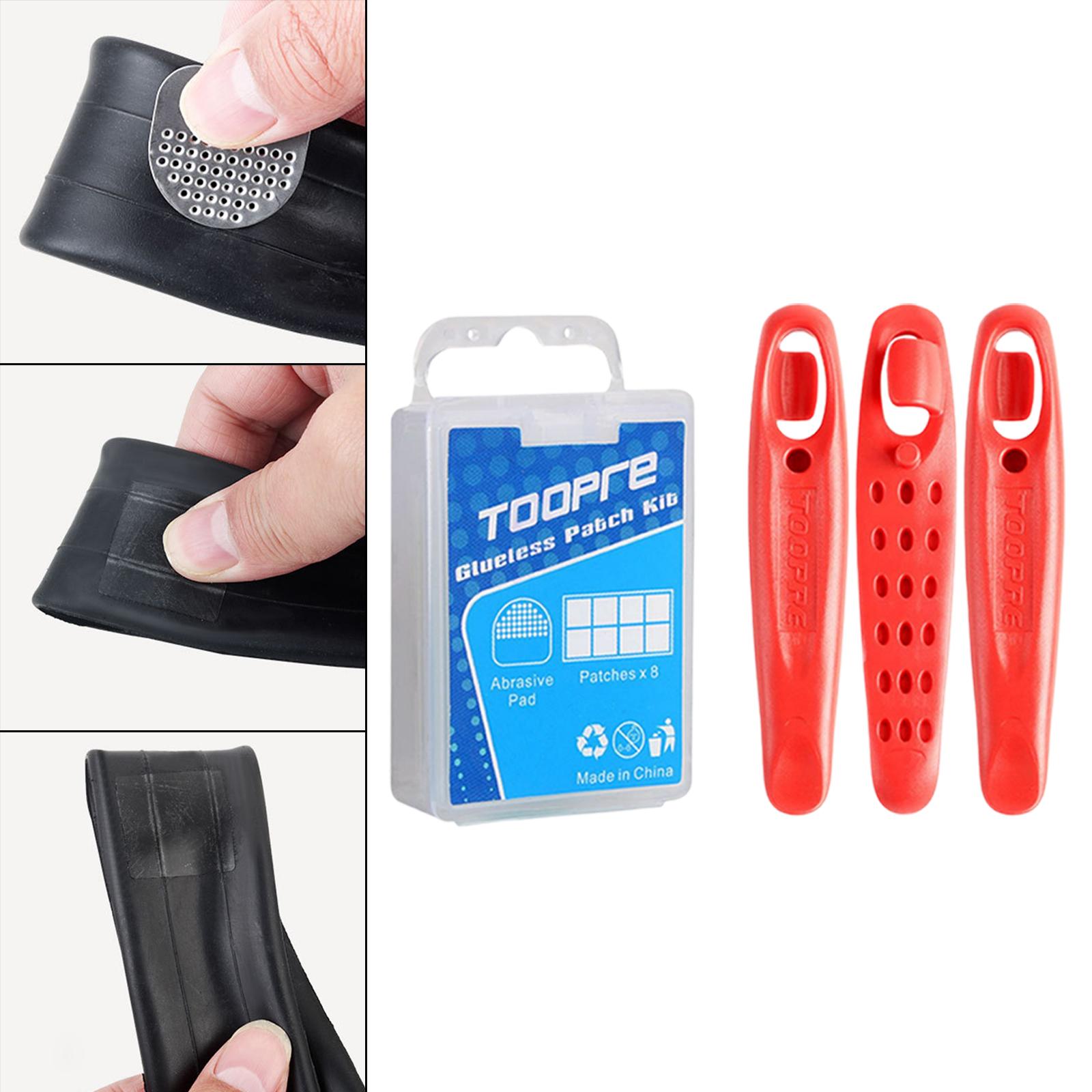 5-6pack 8PCS Bike Tire Patch B - Bike Tube Repair Kit บทวิจารณ์และราคา