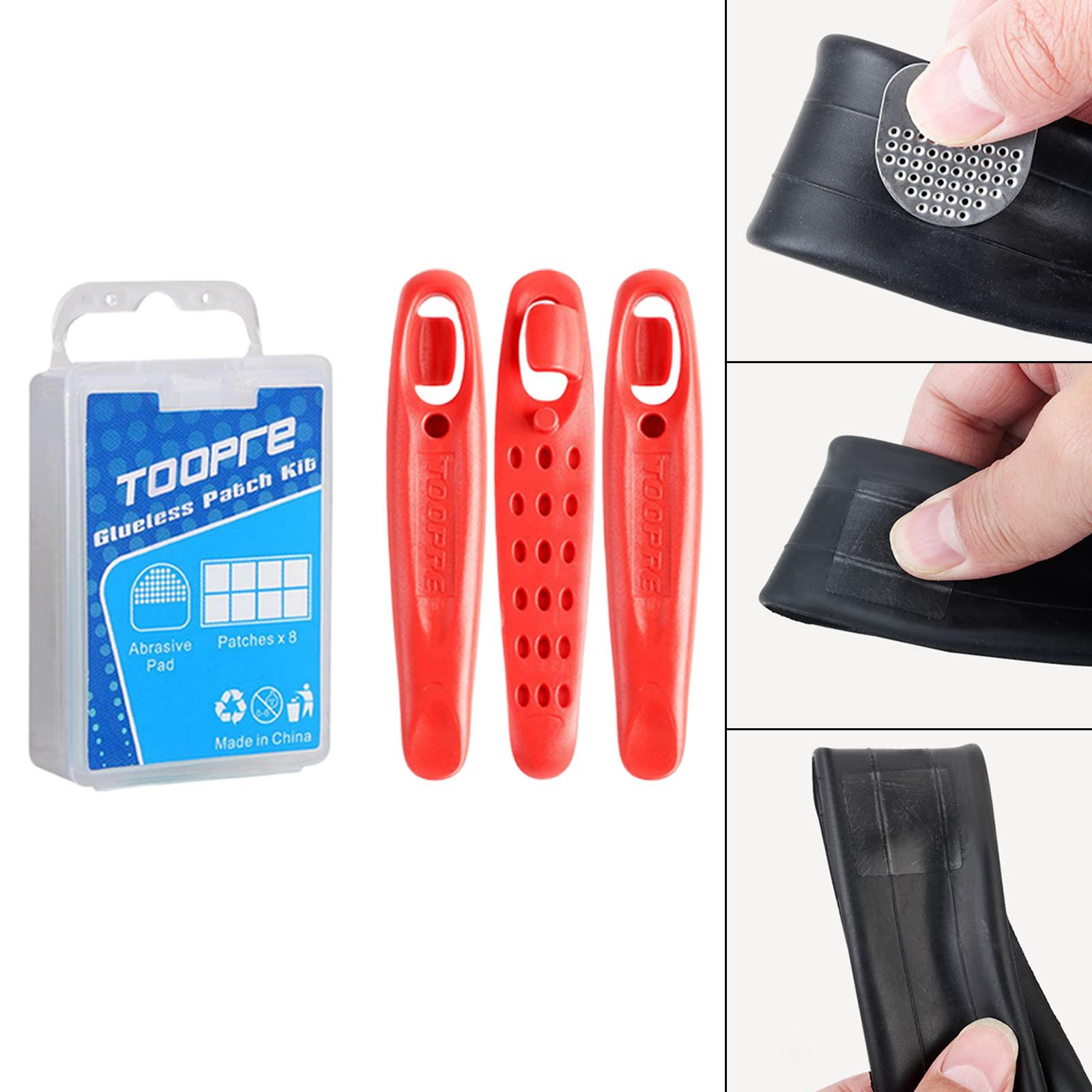 5-6pack 8PCS Bike Tire Patch B - Bike Tube Repair Kit บทวิจารณ์และราคา