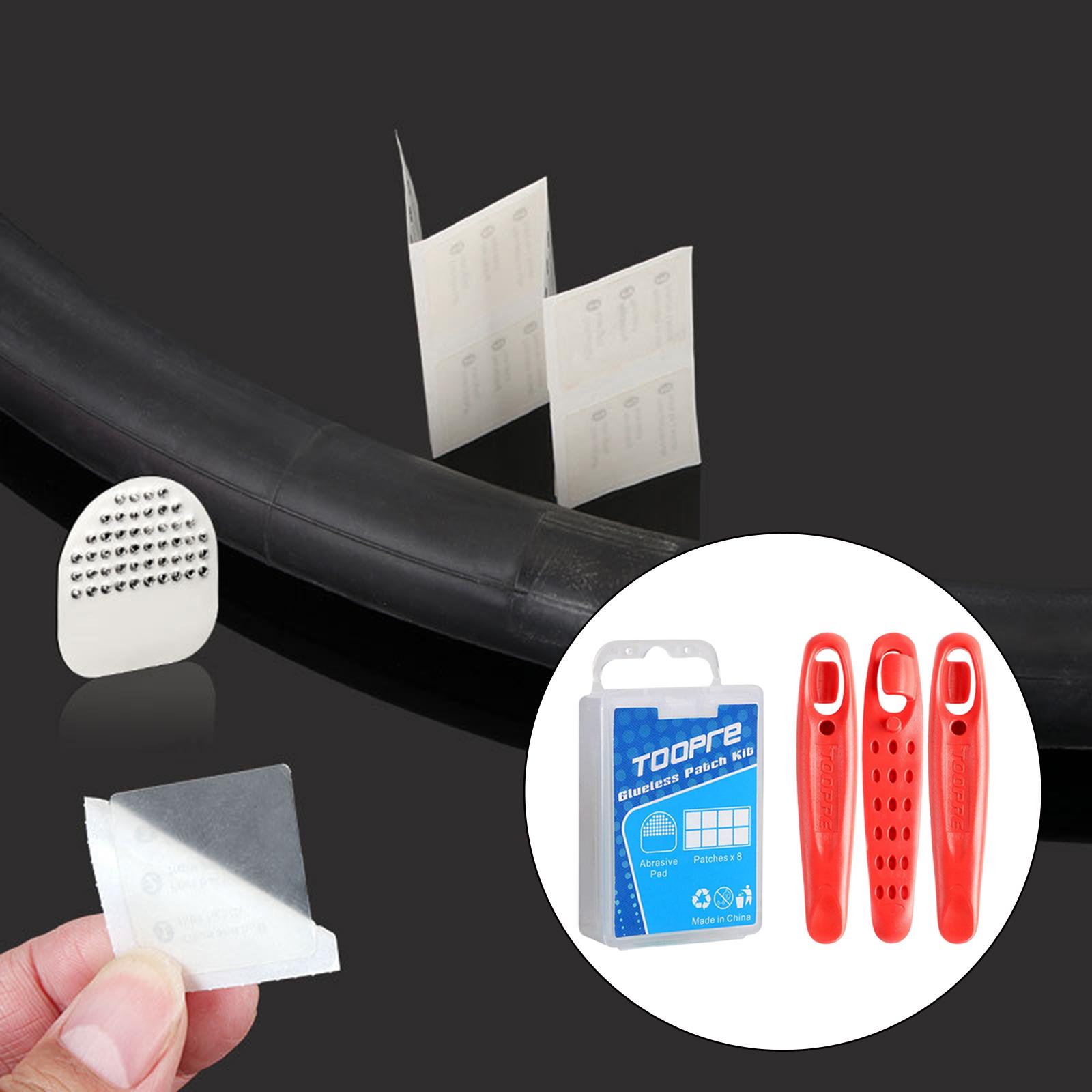 5-6pack 8PCS Bike Tire Patch B - Bike Tube Repair Kit บทวิจารณ์และราคา