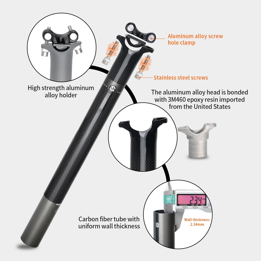 TOSEEK 3K Matte Full Carbon Fi - Carbon Fiber Saddle บทวิจารณ์และราคา