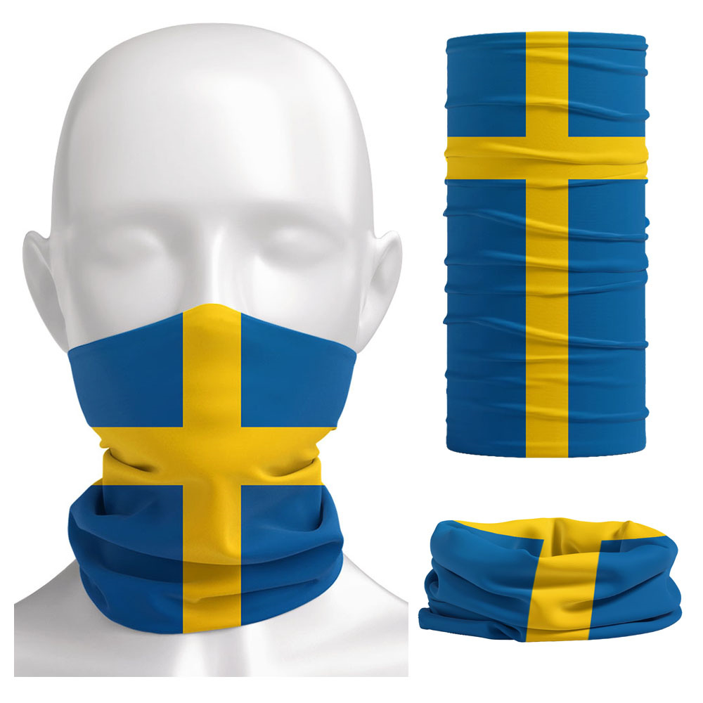 Sweden Flag Printed Bandana He - Cycling Gear Usa บทวิจารณ์และราคา