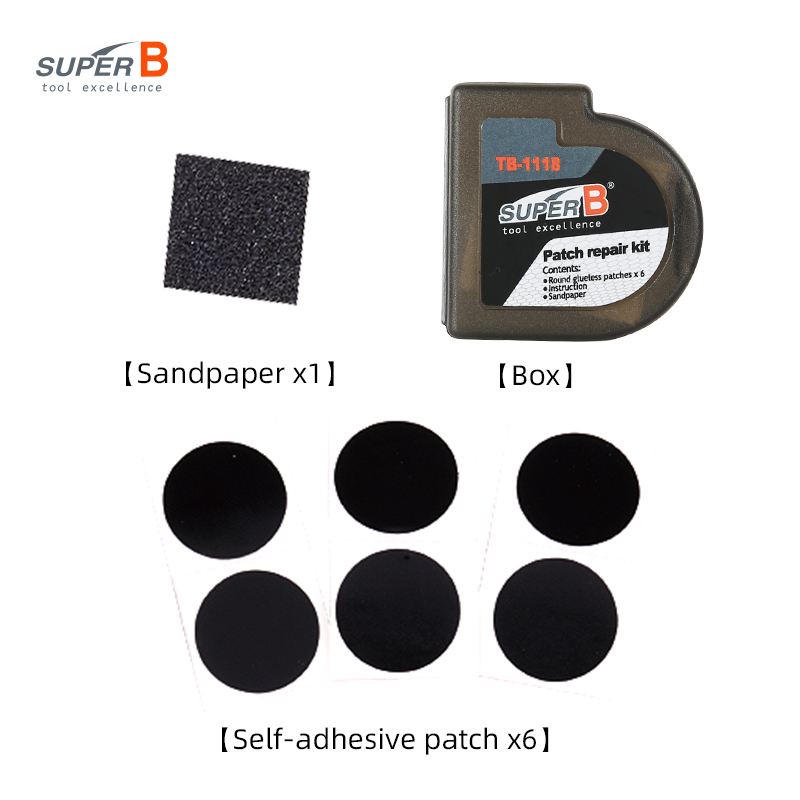Super B TB-1118 6pcs Bicycle R - Bike Tube Repair Kit บทวิจารณ์และราคา