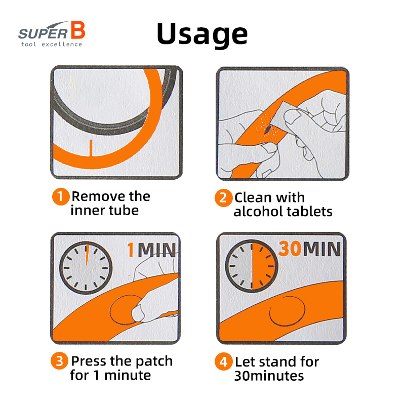 Super B TB-1118 6pcs Bicycle R - Bike Tube Repair Kit บทวิจารณ์และราคา