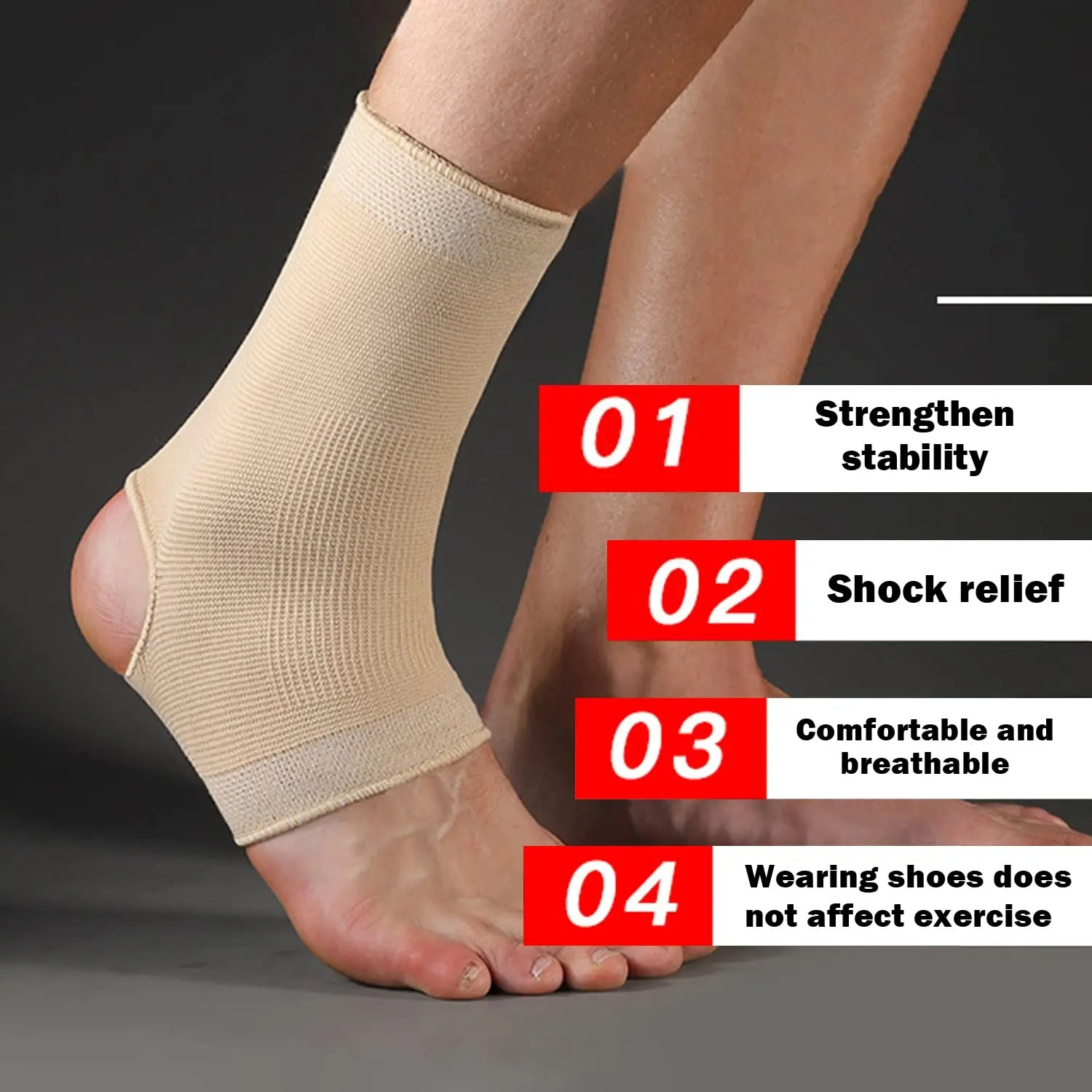 1pc Skin Color Sports Ankle Su - Cycling Gear Usa บทวิจารณ์และราคา