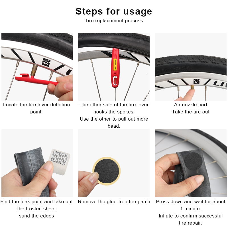Bicycle Glueless Chip Patches  - Bike Tube Repair Kit บทวิจารณ์และราคา