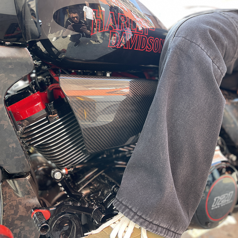 Motorcycle Mid-Frame Air Defle - Carbon Fiber Saddle บทวิจารณ์และราคา