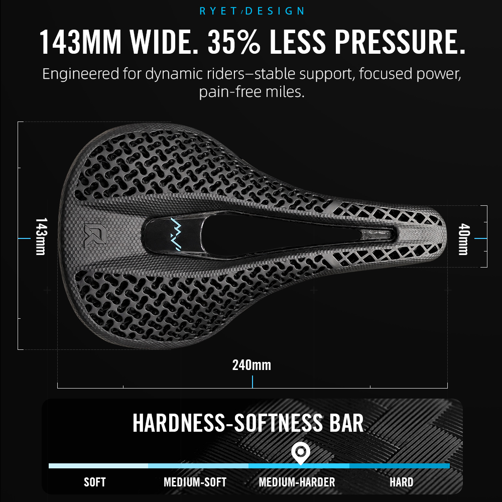 RYET Carbon 3D Printed Bike Sa - Carbon Fiber Saddle บทวิจารณ์และราคา