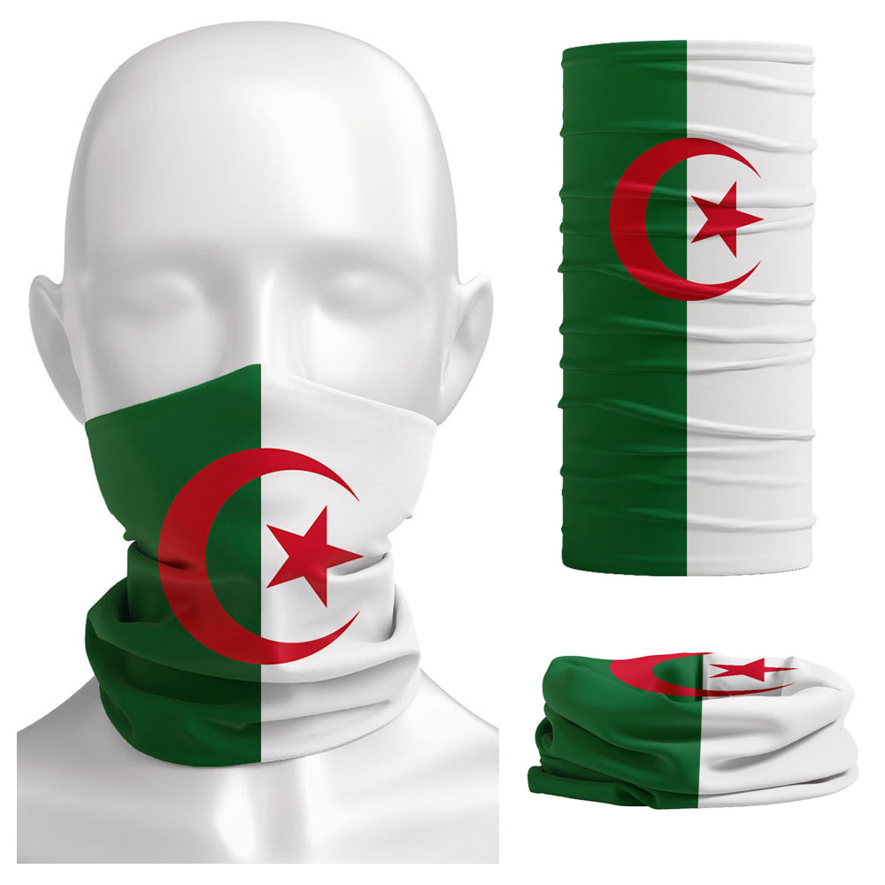 Algeria Flag Printed Bandana H - Cycling Gear Usa บทวิจารณ์และราคา