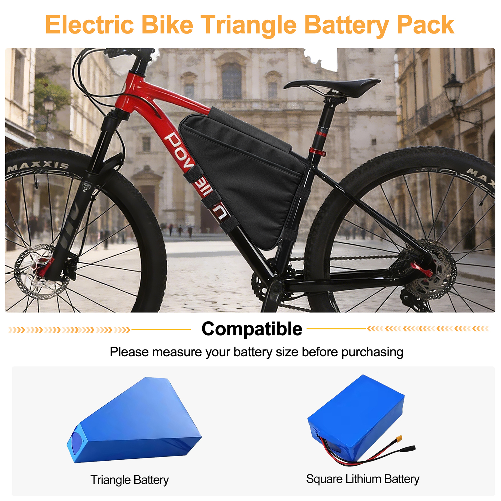 E-Bike Triangle Battery Bag Wa - Cycling Gear Travel Bag บทวิจารณ์และราคา