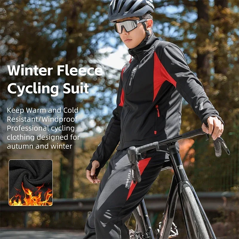 WEST BIKING Men's Winter Cycli - Cycling Gear For Sale บทวิจารณ์และราคา