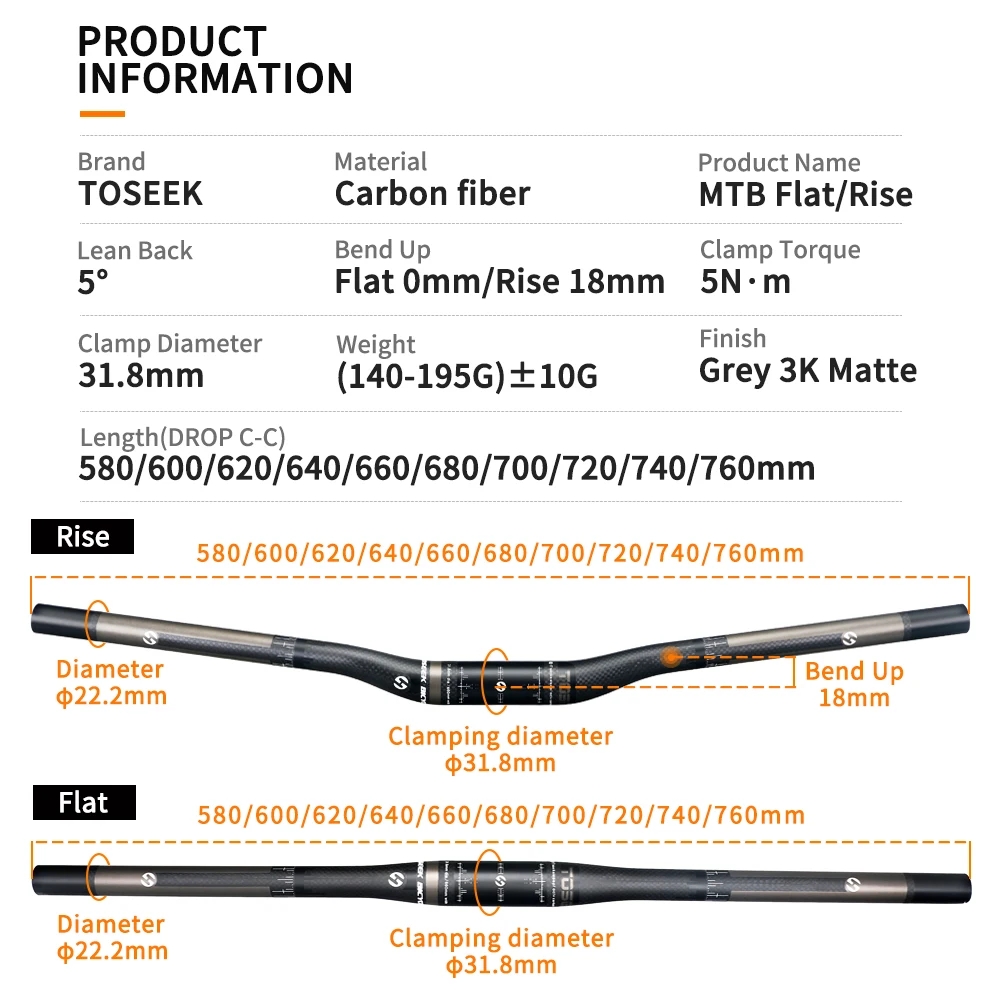 TOSEEK Matte 3K Carbon Fiber B - Carbon Fiber Saddle บทวิจารณ์และราคา